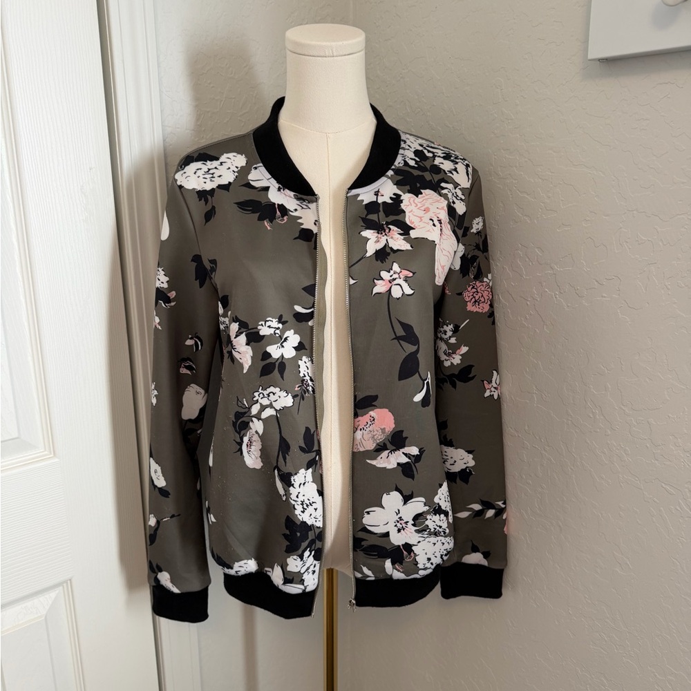 Floral Bomber Jacket